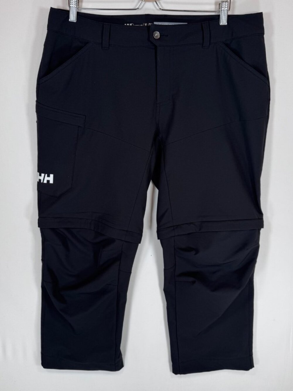 Helly Hansen Women's Convertible Zip-Off Hiking Pants Black UPF 50+ XLGorpcore